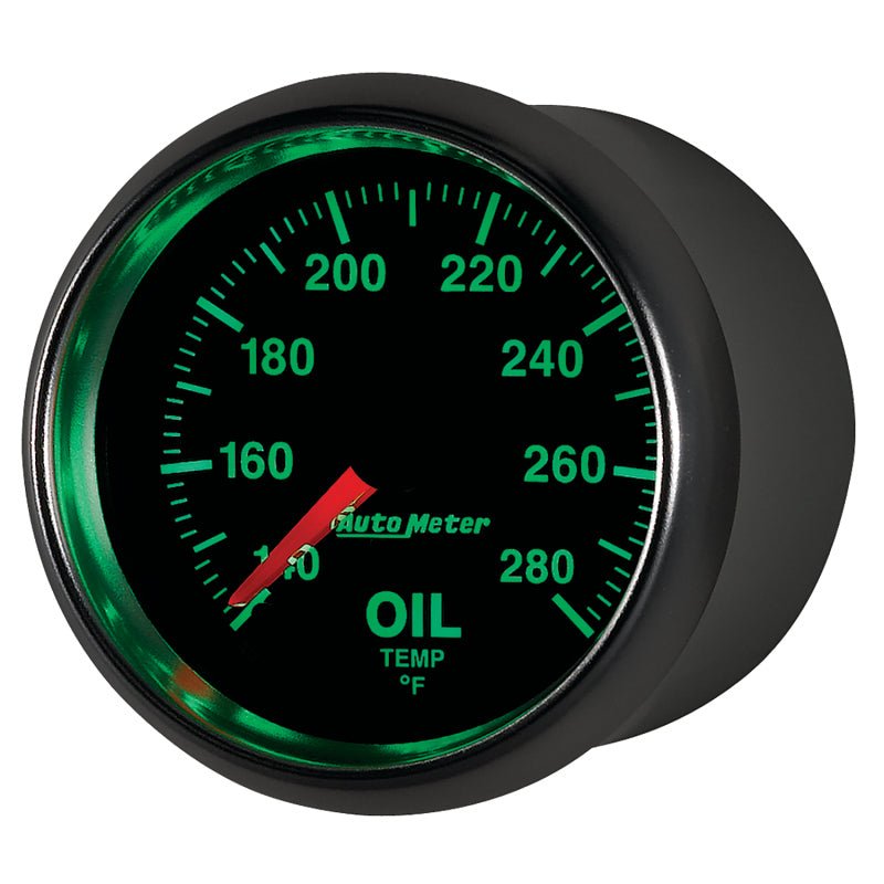 Autometer GS Series 2-1/16in Oil Temperature Gauge 140-280 Degrees Electric Full Sweep AutoMeter Gauges