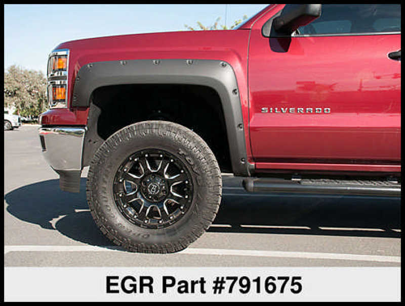 EGR 14+ Chev Silverado 5ft Bed Bolt-On Look Fender Flares - Set - Matte