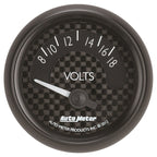 Autometer GT Series 52mm Short Sweep Electronic 8-18 Volts Voltmeter AutoMeter Gauges