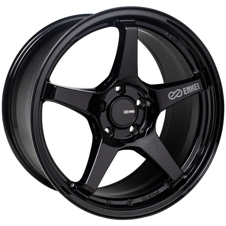 Enkei TS-5 18x8 5x112 45mm Offset 72.6mm Bore Gloss Black Enkei Wheels - Cast
