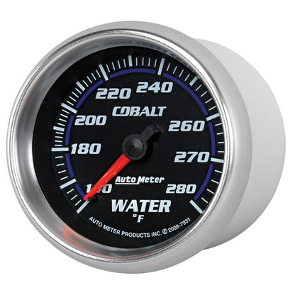 Autometer Cobalt 66.7mm 140-280 degree F. Water Temprature  Gauge AutoMeter Gauges