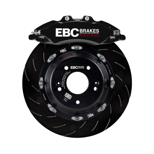 EBC Racing 17-21 Honda Civic Type-R (FK8) Black Apollo-6 Calipers 380mm Rotors Front Big Brake Kit