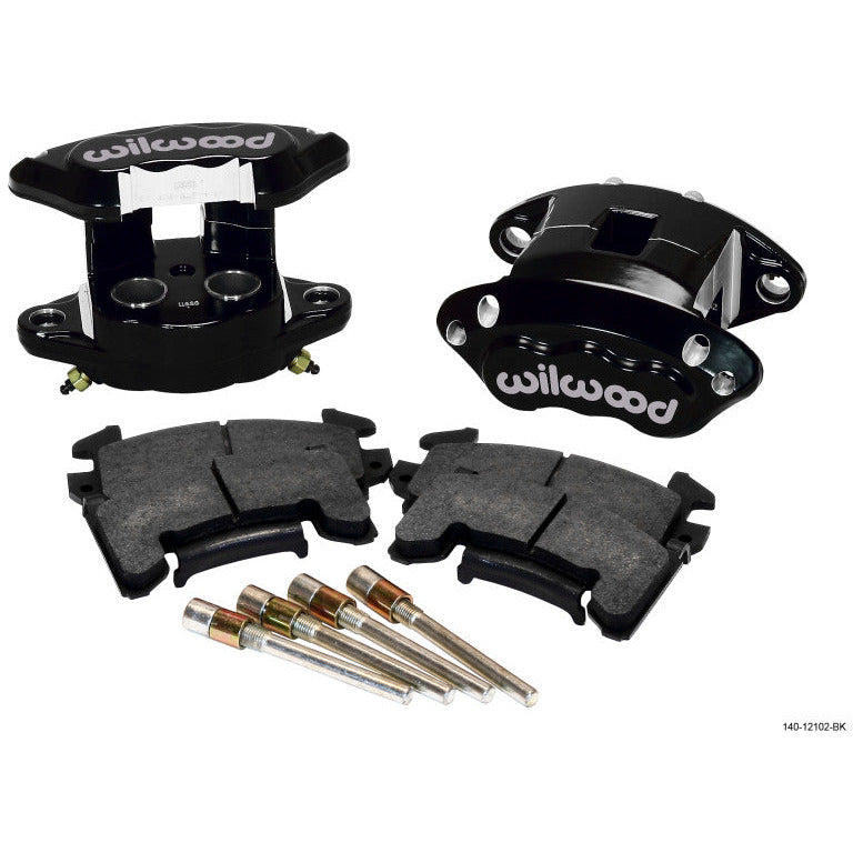 Wilwood D154 Rear Caliper Kit - Black 1.12 / 1.12in Piston 0.81in Rotor Wilwood Big Brake Kits