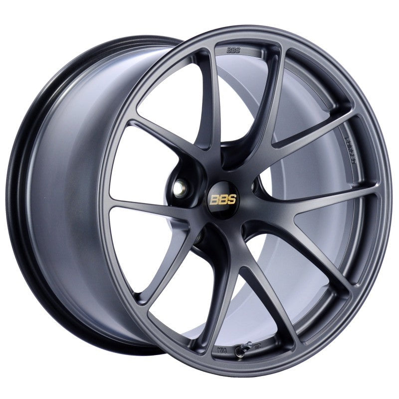 BBS RI-A 18x9.5 5x120 ET27 Matte Graphite Wheel -82mm PFS/Clip Required BBS Wheels - Forged
