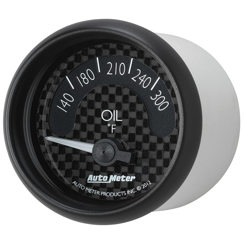 Autometer GT Series 52mm Short Sweep Electronic 140-300 Deg F Oil Temperature AutoMeter Gauges