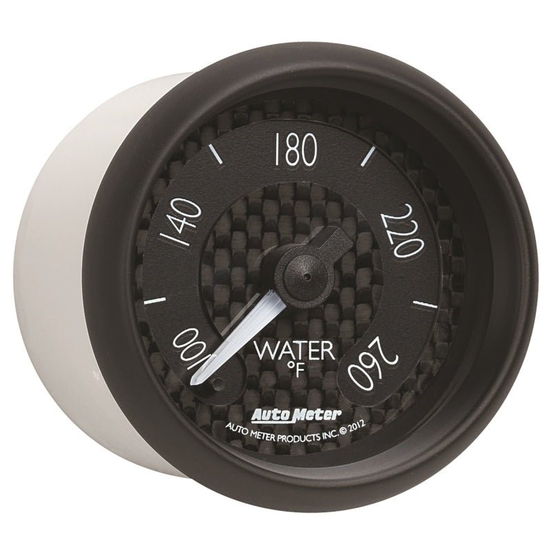 Autometer GT Series 52mm Full Sweep Electronic 100-260 Deg F Water Temperature Gauge AutoMeter Gauges