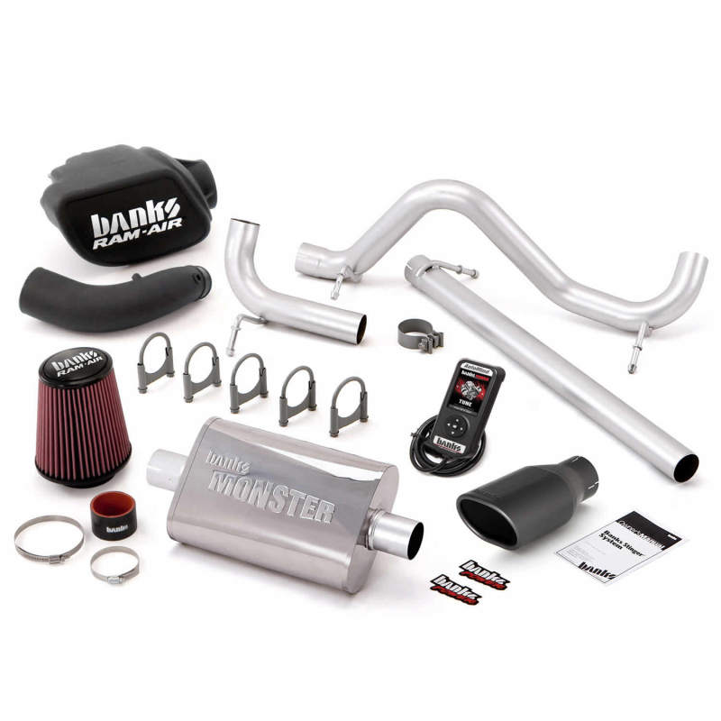 Banks Power 07-11 Jeep 3.8L Wrangler - 2dr Stinger Sys w/ AutoMind - SS Single Exhaust w/ Black Tip