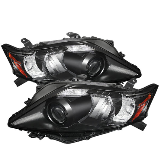 Xtune Lexus Rx 10-12 OE Projector Headlights (w/AFS. Hid Fit) Black PRO-JH-LRX10-AFS-AM-BK SPYDER Headlights