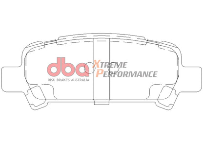 DBA 02-03 Subaru WRX XP650 Rear Brake Pads