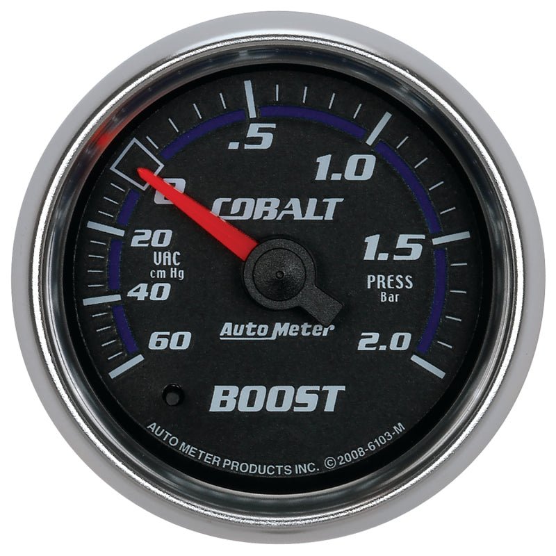 Autometer Cobalt 52mm 2 BAR Mechanical Boost Gauge AutoMeter Gauges