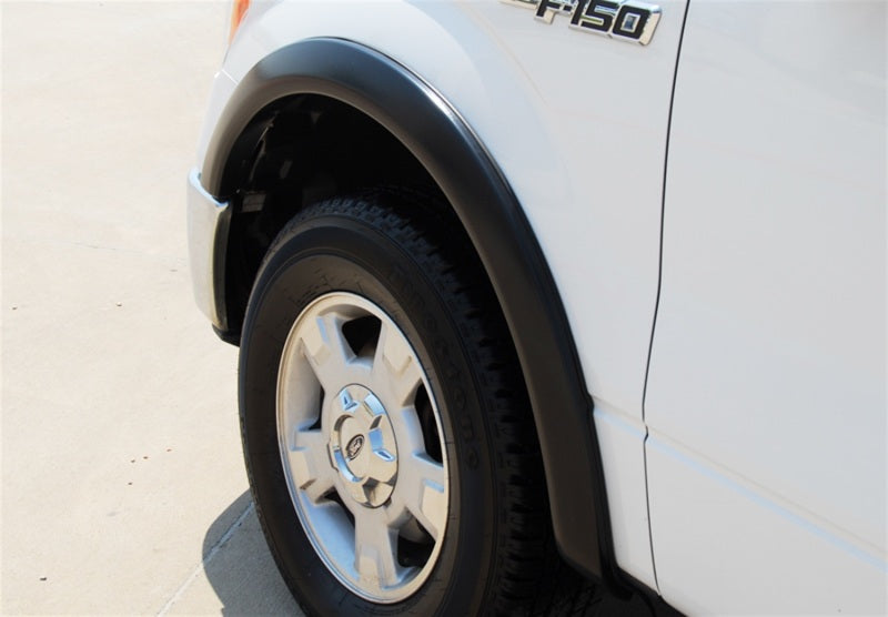 Lund 09-14 Ford F-150 (Ex Raptor) SX-Sport Style Front Tex. Elite Series Fender Flares - Blk (2 Pc.)