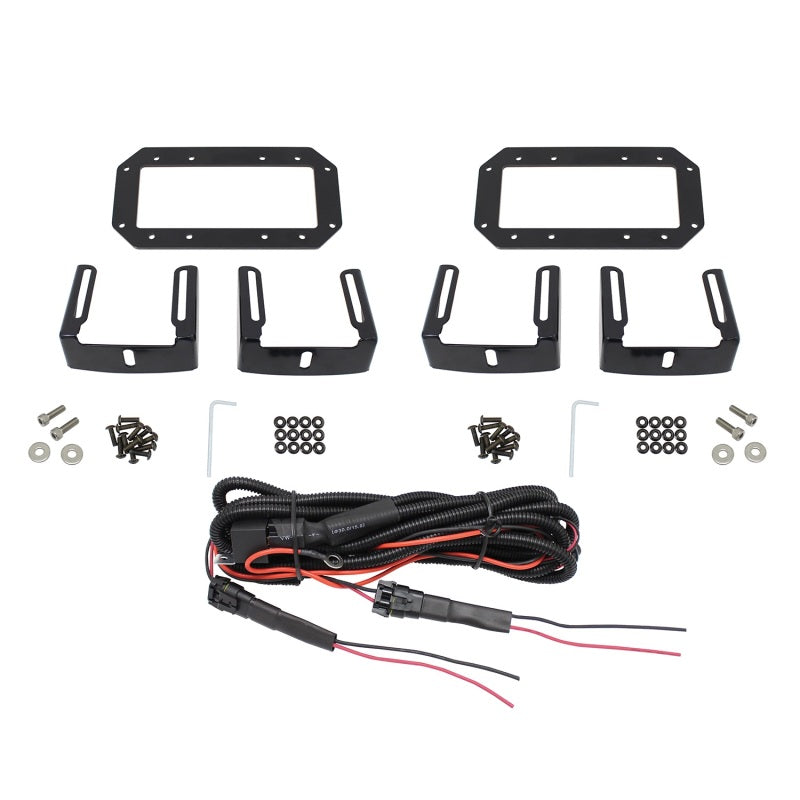 Westin HDX Flush Mount B-FORCE LED Light Kit (Set of 2) w/wiring harness - Black