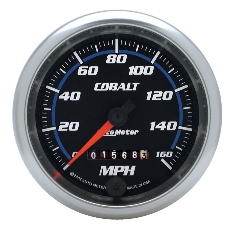 AutoMeter Gauge Speedometer 3-3/8in. 160MPH Mechanical Cobalt AutoMeter Gauges