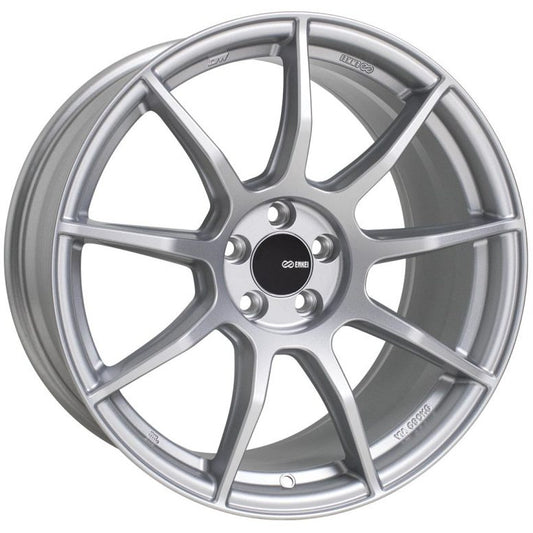 Enkei TS9 18x9.5 5x100 45mm Offset 72.6mm Bore Silver Paint Enkei Wheels - Cast