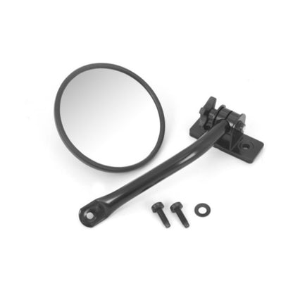 Rugged Ridge 97-18 Jeep Wrangler Black Round Quick Release Mirror Rugged Ridge Exterior Trim