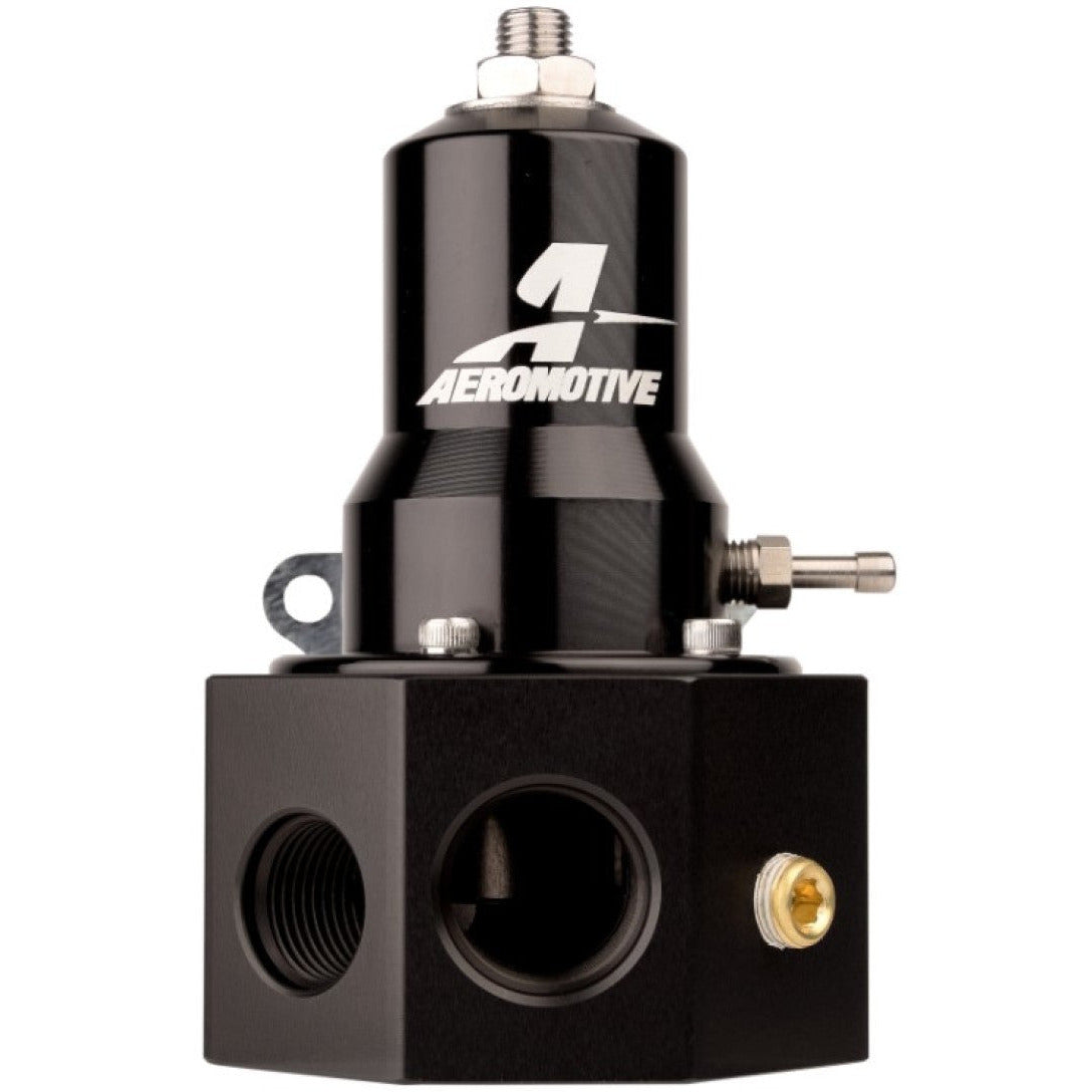 Aeromotive Adjustable Fuel Pressure Regulator 30-120PSI .313 Valve -3x -8 / 1x -10 Inlet -10 Return Aeromotive Fuel Pressure Regulators