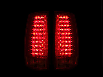 ANZO 2007-2014 Chevrolet Suburban LED Taillights Red/Clear G4