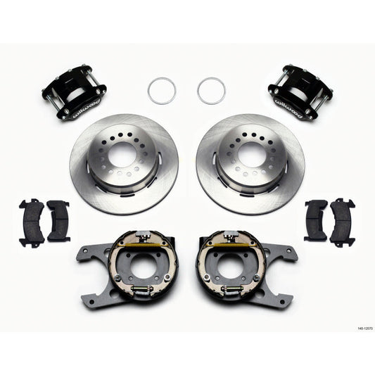 Wilwood D154 P/S Park Brake Kit 12 Bolt 2.75in offset Staggered Shock Wilwood Big Brake Kits