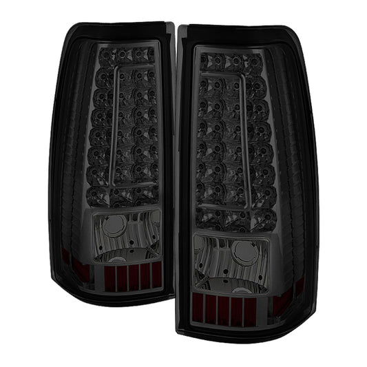 Xtune Chevy Silverado 1500-2500-3500 03-06 C-Shape LED Tail Lights Smoke ALT-ON-CS03-G2-LED-SM SPYDER Tail Lights