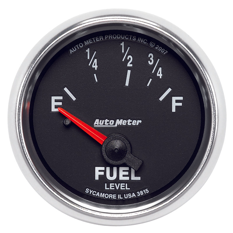 AutoMeter Gauge Fuel Level 2-1/16in. 73 Ohm(e) to 10 Ohm(f) Elec Gs AutoMeter Gauges