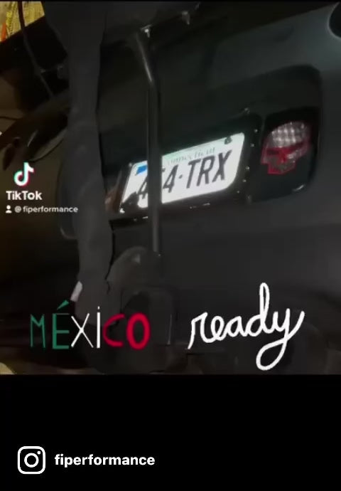 Electric License Screen Plate Cover & Holder for US Universal License (Black)