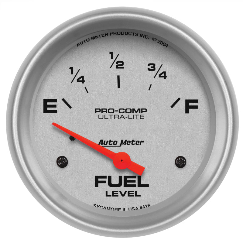 Autometer Ultra-Lite 52mm Electronic Fuel Level Gauge