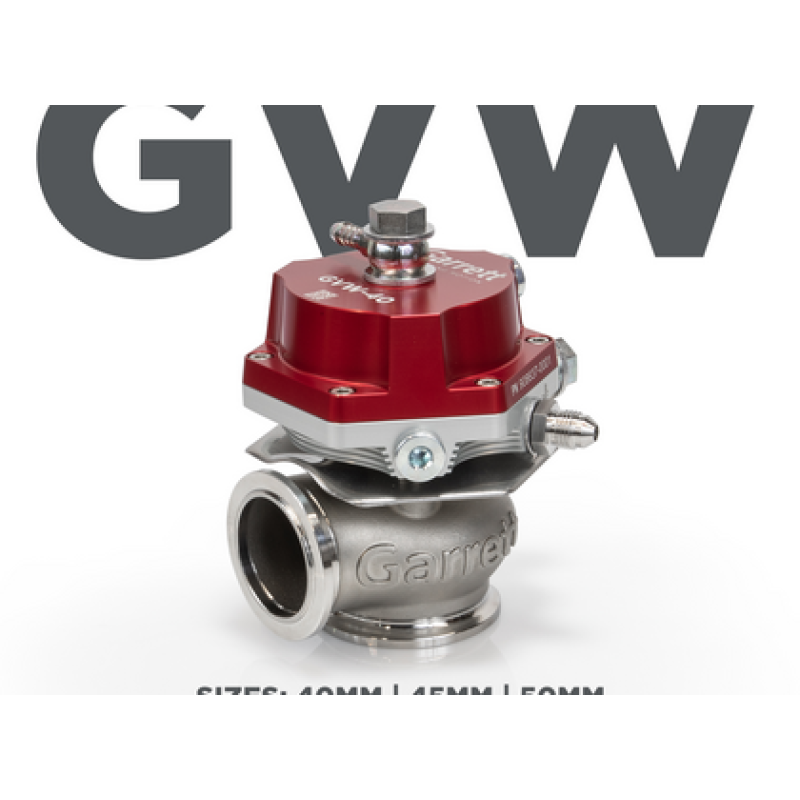Garrett GVW-45 45mm Wastegate Kit - Red Garrett Wastegates