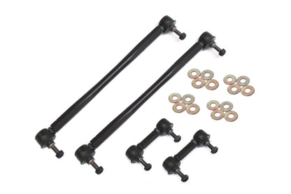 BMR 10-11 5th Gen Camaro Front and Rear Sway Bar End Link Kit - Black