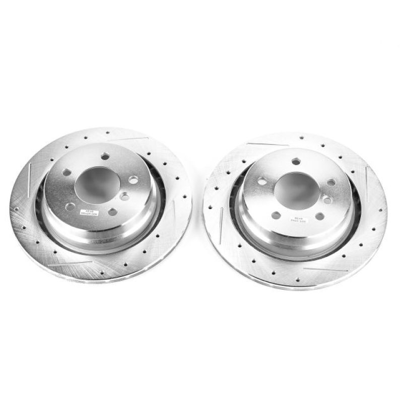 Power Stop 95-99 BMW M3 Rear Evolution Drilled & Slotted Rotors - Pair