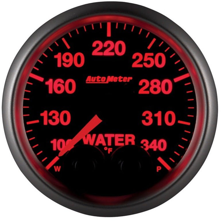 Autometer Elite 52mm 100-340 Deg F Water Temperature Peak and Warn Gauge w/ Electonic Control AutoMeter Gauges