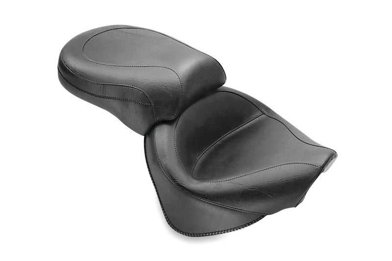 Mustang 99-11 Yamaha V-Star 1100 Custom Wide Touring 2PC Seat - Black