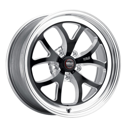 Weld S76 15x8 / 5x4.5 BP / 6.5in. BS Black Wheel (Low Pad) - Non-Beadlock Weld Wheels - Forged