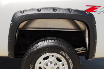 Lund 07-13 Chevy Silverado 1500 RX-Rivet Textured Elite Series Fender Flares - Black (2 Pc.)