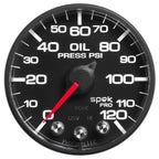Autometer Spek-Pro - Nascar 2-1/16in Oil Press 0-120 psi Bfb Ecu AutoMeter Gauges