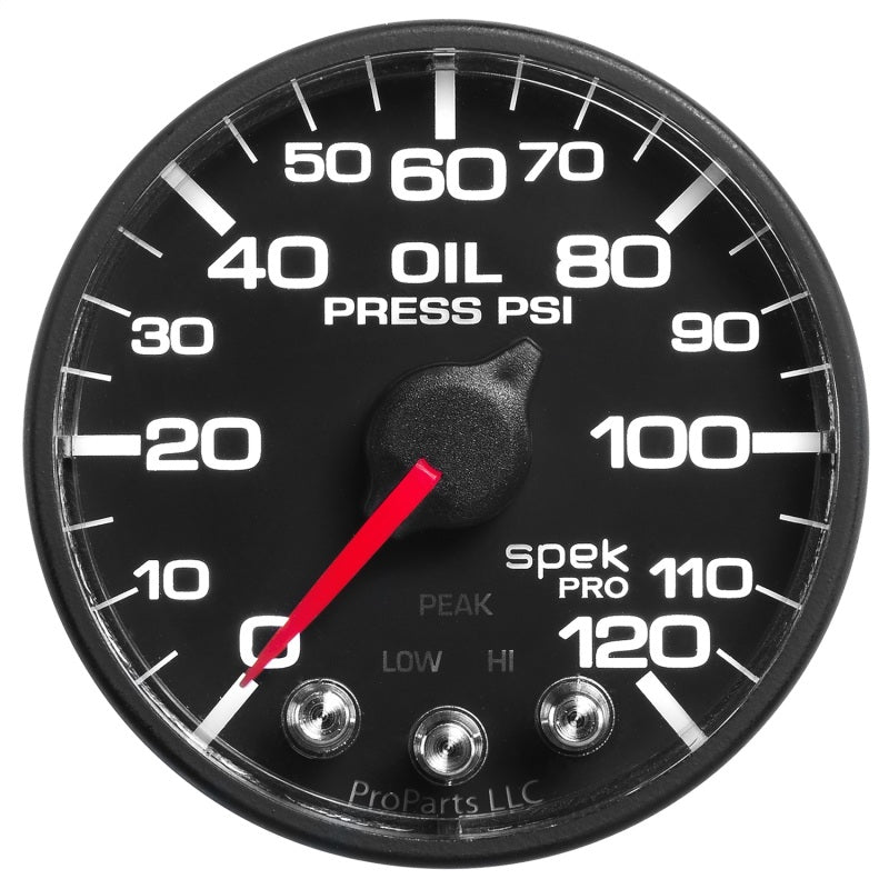 Autometer Spek-Pro - Nascar 2-1/16in Oil Press 0-120 psi Bfb Ecu AutoMeter Gauges