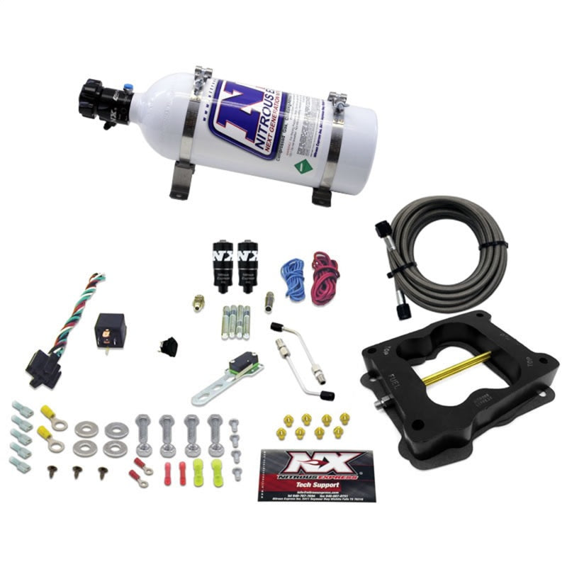 Nitrous Express Q-Jet/Holley Spread Bore Hitman Plus Nitrous Kit (50-200HP) w/5lb Bottle Nitrous Express Nitrous Systems