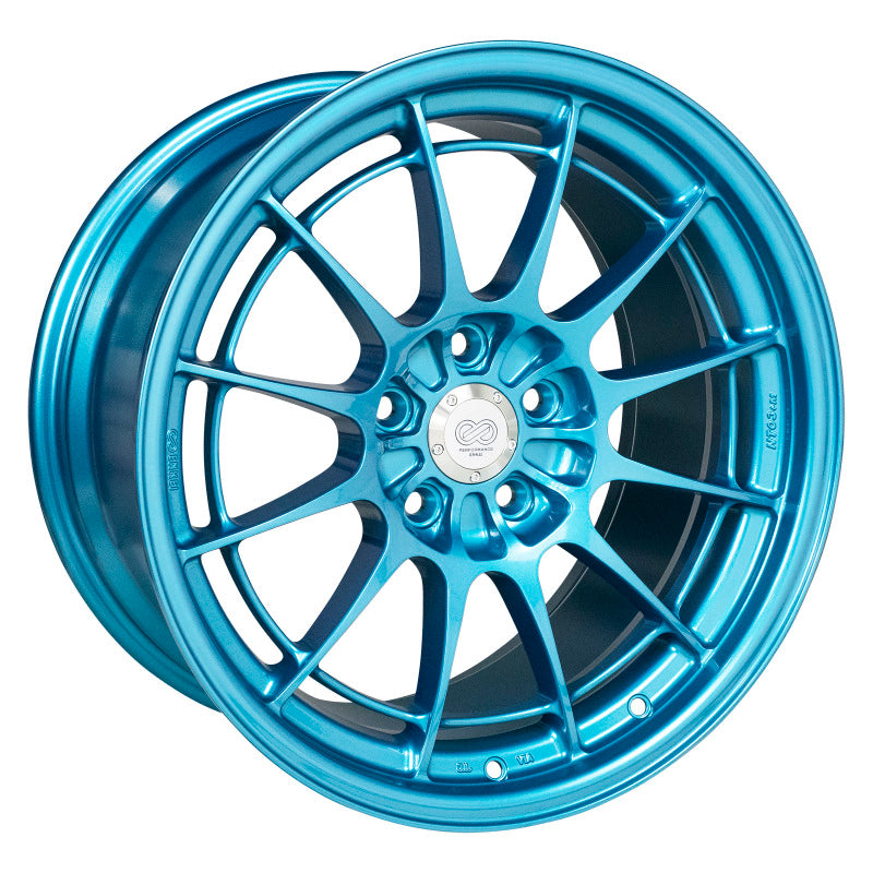 Enkei NT03+M 18x9.5 5x114.3 40mm Offset 72.6mm Bore Emerald Blue Wheel Enkei Wheels - Cast