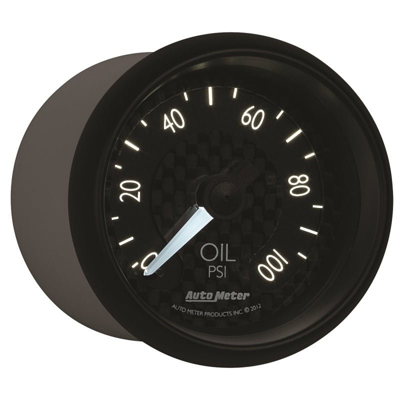 Autometer GT Series 52mm Mechanical 0-100 psi Oil Pressure Gauge AutoMeter Gauges