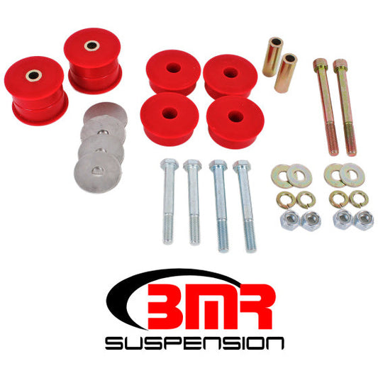 BMR 15-17 S550 Mustang Differential Bushing Kit (Polyurethane) - Red BMR Suspension Differential Bushings