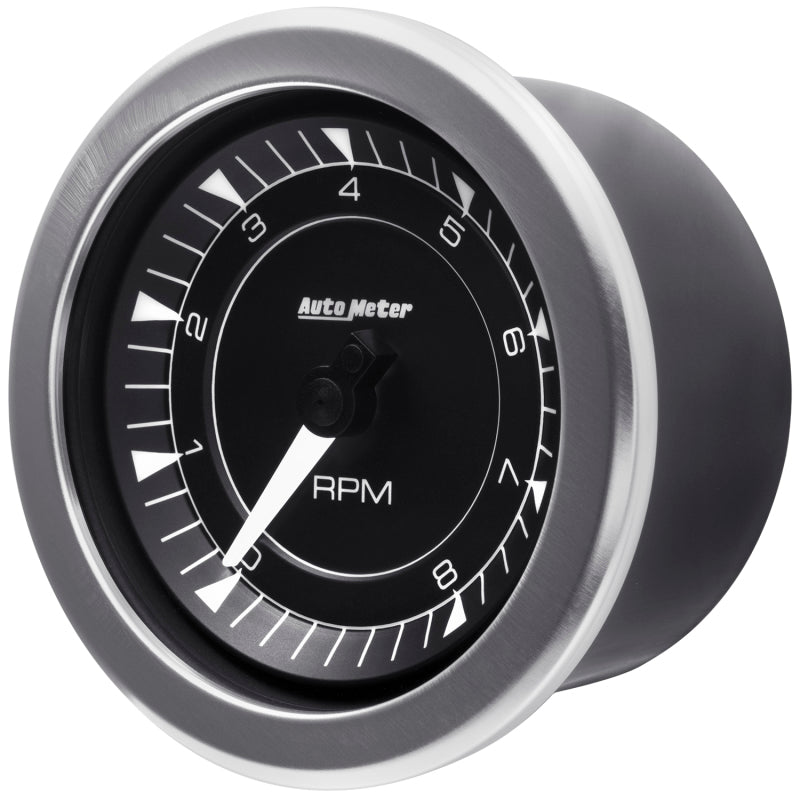 Autometer Chrono 3-3/8in 10k RPM In Dash Tachometer Gauge AutoMeter Gauges