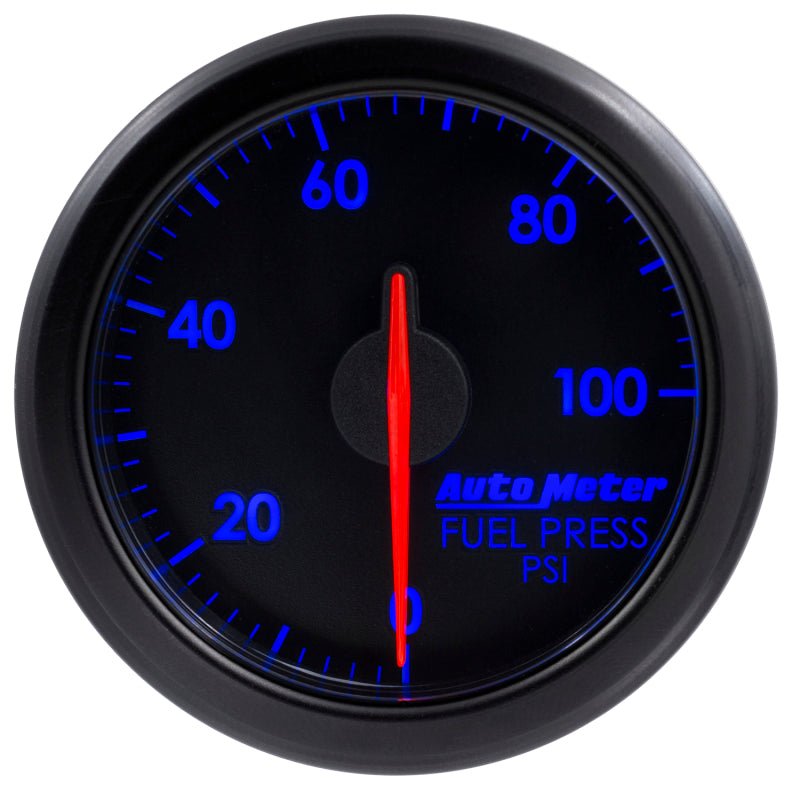 Autometer Airdrive 2-1/6in Fuel Pressure Gauge 0-100 PSI - Black AutoMeter Gauges