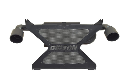 Gibson 17-20 Can-Am Maverick X3 Turbo Base 2.25in Dual Exhaust - Black Ceramic