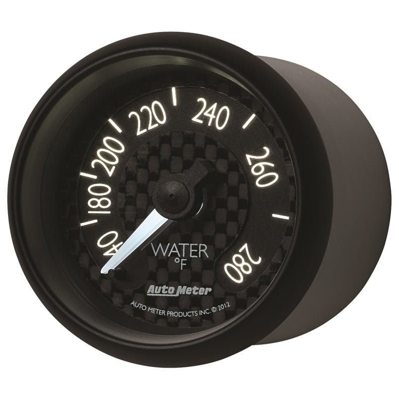 Autometer GT Series 52mm Mechanical 140-280 Deg F Water Temperature Gauge AutoMeter Gauges