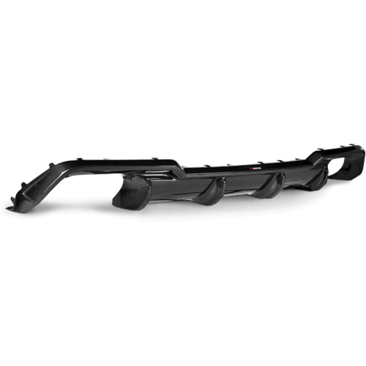 Akrapovic 2020+ BMW M8 (F91/F92) Rear Carbon Fiber Diffuser - High Gloss Akrapovic Diffusers
