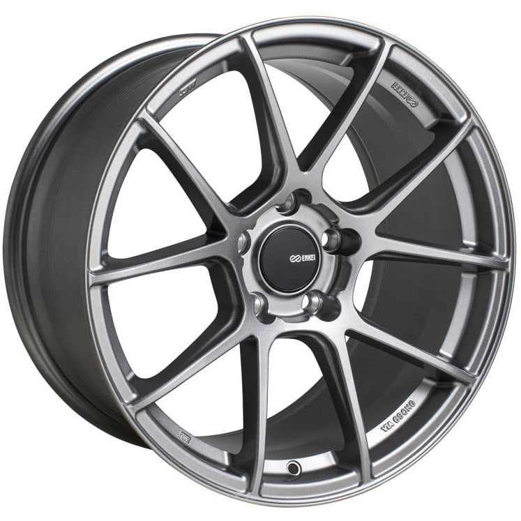 Enkei TS-V 18x8.5 5x114.3 38mm Offset 72.6mm Bore Storm Grey Wheel Enkei Wheels - Cast