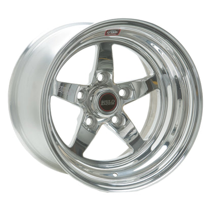 Weld S71 15x12.33 / 5x4.5 BP / 6.5in. BS Polished Wheel (Medium Pad) - Non-Beadlock