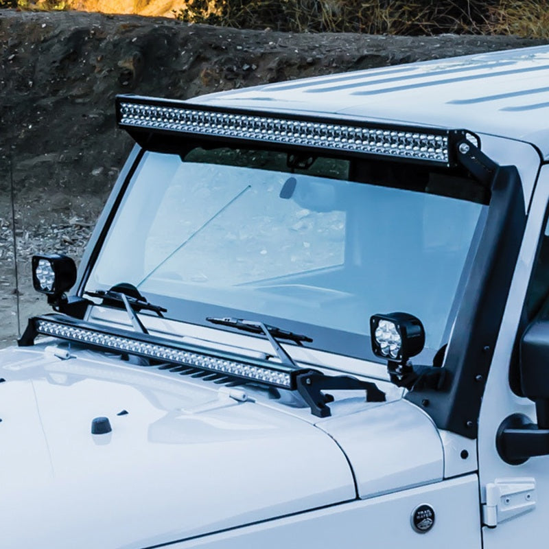 Westin/Snyper 07-17 Jeep Wrangler Snyper Pillar LED Light Mount - Textured Black