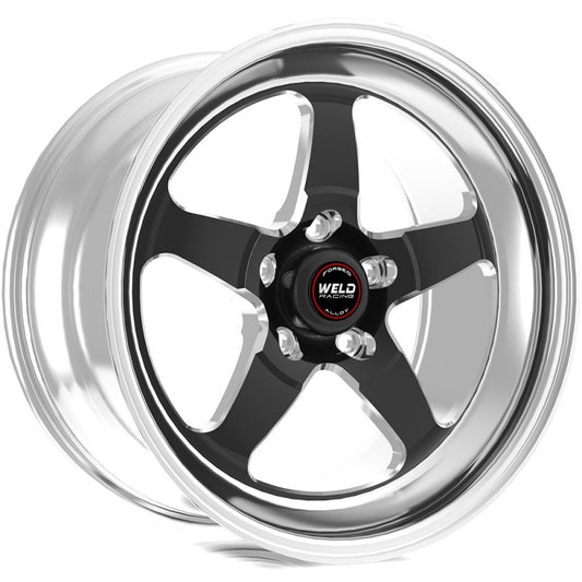Weld S71 RT-S 18x5 / 5x112 BP / 5.1in BS / -23 Offset Black Center Wheel (High Pad) - Non-Beadlock Weld Wheels - Forged