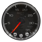 Autometer Spek-Pro Gauge Boost 2 1/16in 35psi Stepper Motor W/Peak & Warn Black/Chrome AutoMeter Gauges