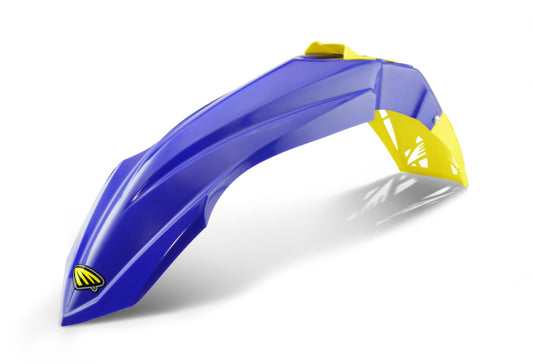 Cycra 15-21 Yamaha YZ125 Cycralite Front Fender - Blue W/ Gold Vent